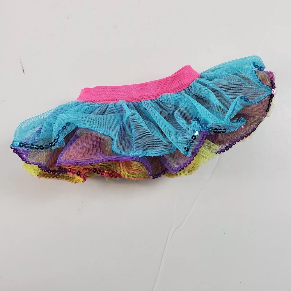 Build A Bear Workshop Rainbow Favourite Color Skirt Tulle Tutu Ballet Skirt BABW